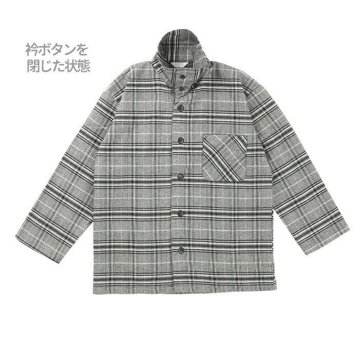 メンズ / 綿毛布 チェック柄 コットンパジャマ